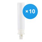 Multipack 10x Ledvance Dulux-D LED 9W - 830 Warm White | 2-Pin - Replaces 26W