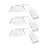 Multipack 3x Nordlux Downlight Monolo White 4.8W 450lm 36D - 830 Warm White | 82mm - IP20 - 3-Step Dimmable