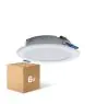 Multipack 6x Multipack 6x LED Downlight Pan 6W 480lm 830 Warm White | 93mm - Cutout 75mm